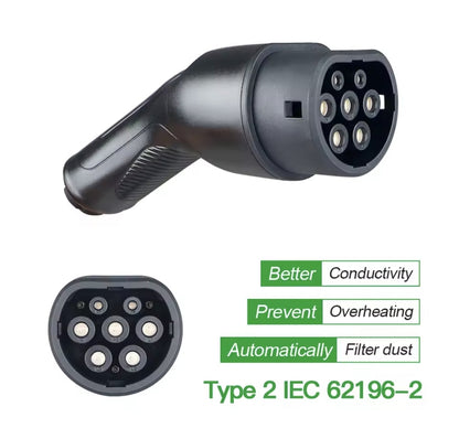 BlackCharge® 3.0 Max Mobiele EV Lader | 3,7kW – 7,4kW – 11kW | Type 2 | Waterdicht IP66 | 5/7/10 meter - BlackCharge 3.7kW / 5 meter / Excl. verloopstekkers