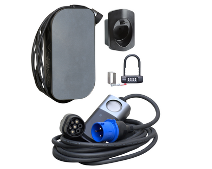 EVShield® ThunderCord CEE-Blauw (7kW) Voordeelbundel – Complete Oplaadoplossing met Voordeelprijs!