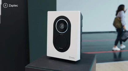 “Close-up Type 2 socket van Zaptec Go 2 laadpaal bundel”