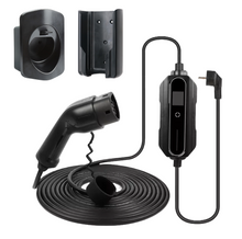 BlackCharge mobiele lader met LCD-display Type 2 naar Schuko