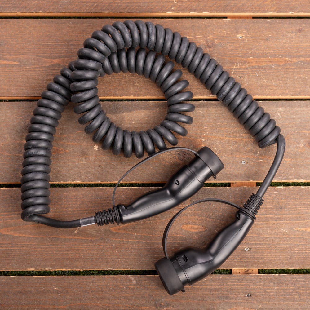Ratio E-Line Type 2 Laadkabel – Coiled | 3 Fase | 16A | 11kW | 4 Meter | Spiraalkabel - BlackCharge Default Title